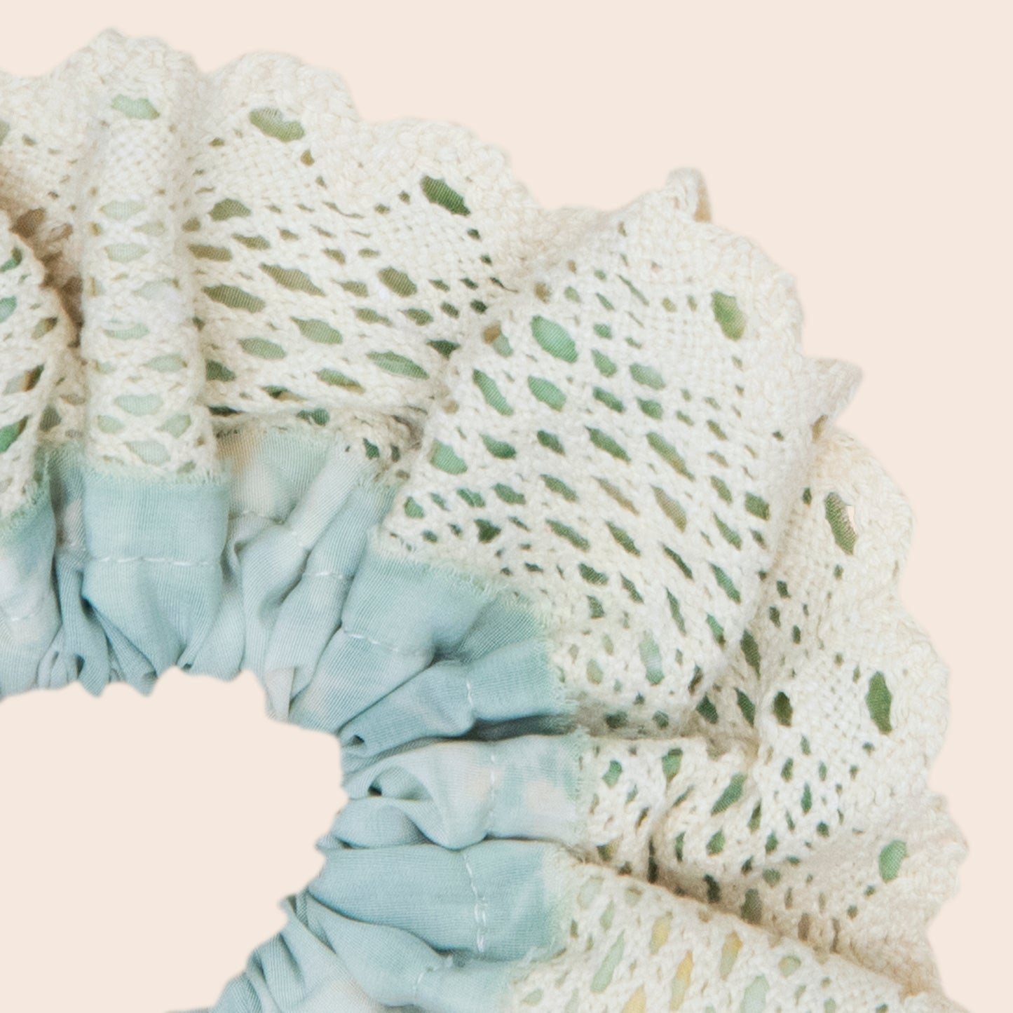 Lace Scrunchie- Cloud