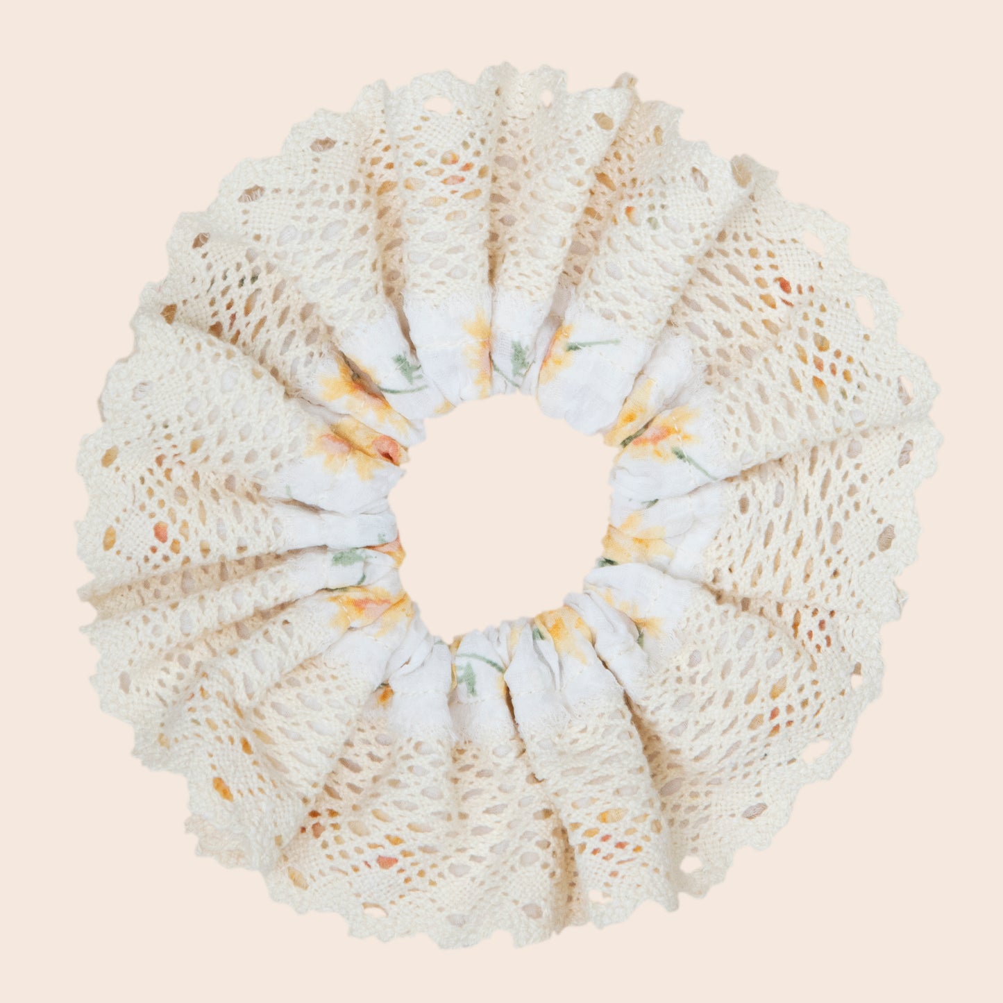 Lace Scrunchie -Sunflower