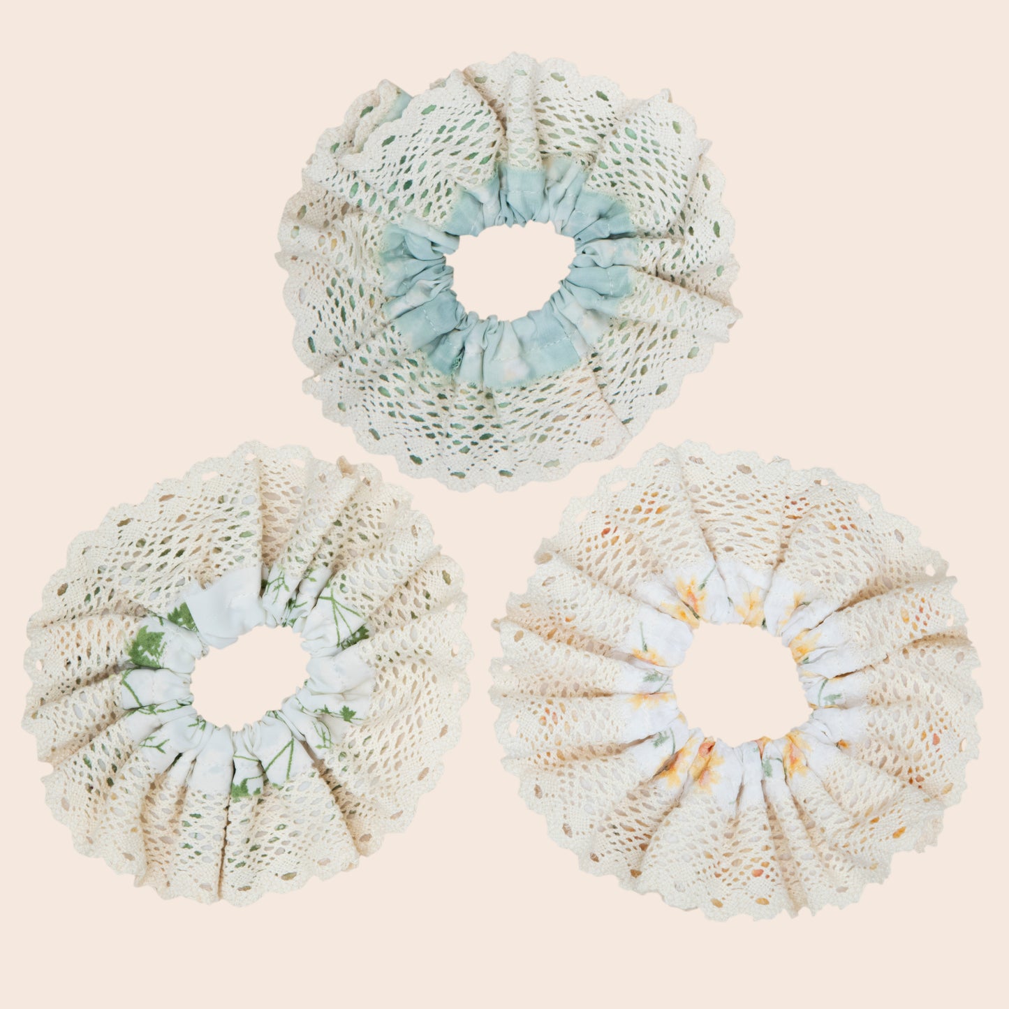 Lace Scrunchie- Leaf