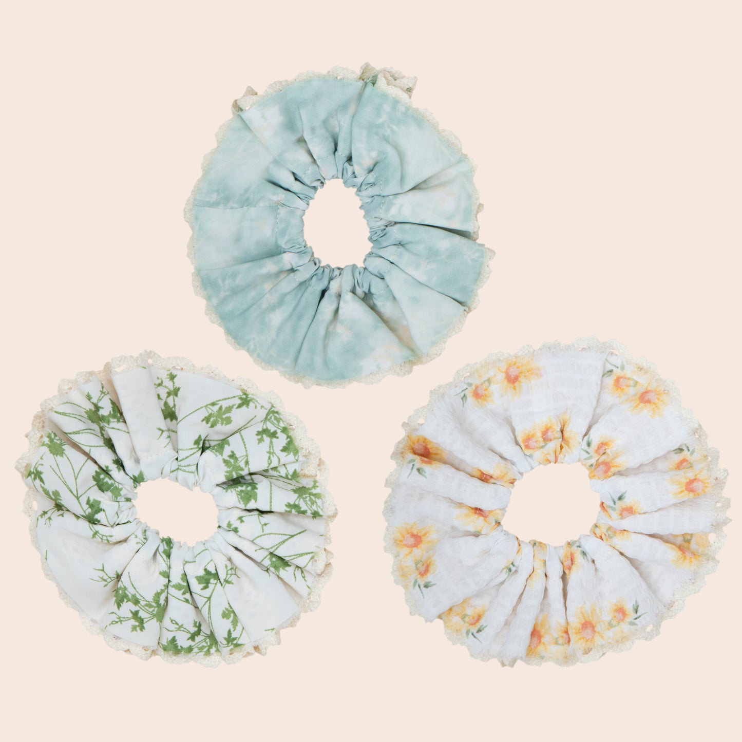 Lace Scrunchie- Leaf
