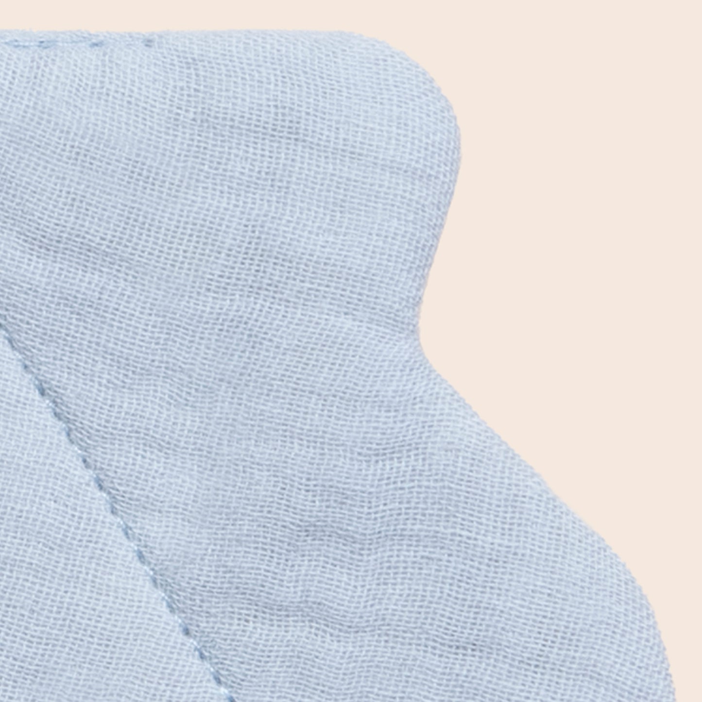 Seashell Linen Sucette Clip - Seafoam
