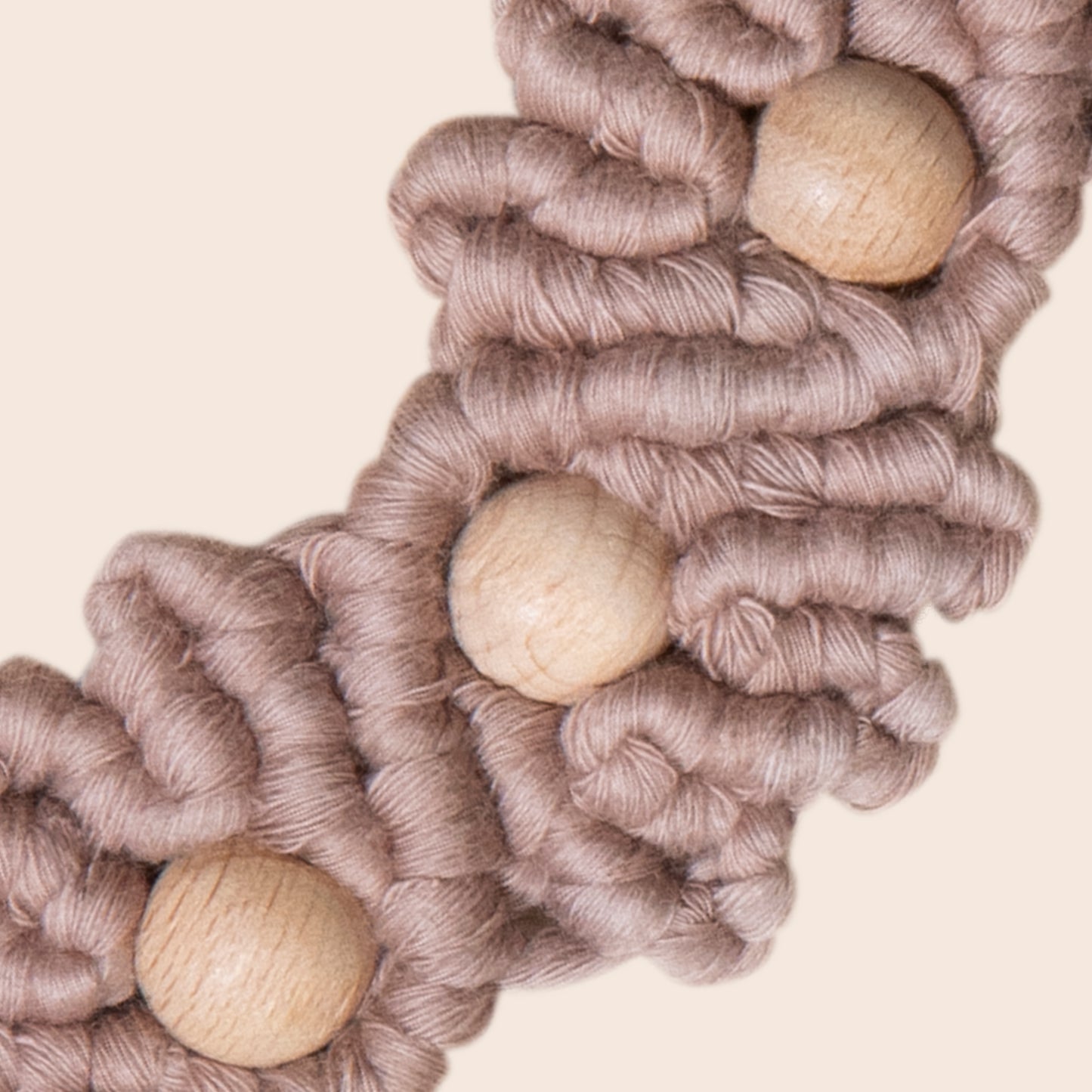 Woven Sucette Clip- Walnut