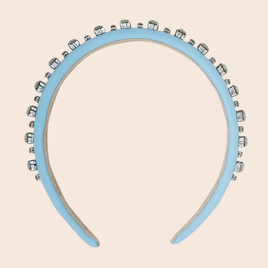 Crystal Headband- Powder Blue