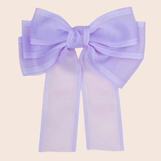 Pastel Layered Bow - Lavender