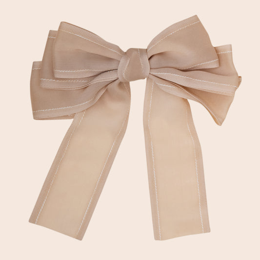 Pastel Layered Bow - Mocha