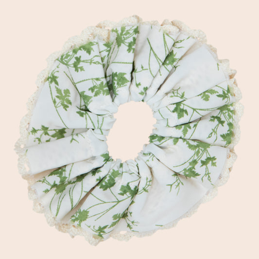 Lace Scrunchie- Leaf