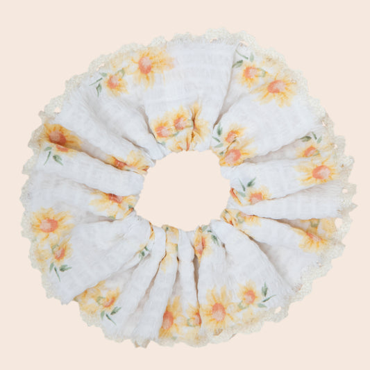 Lace Scrunchie -Sunflower