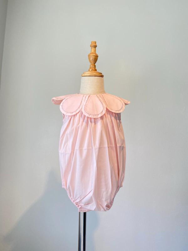 Scalloped Collar Romper