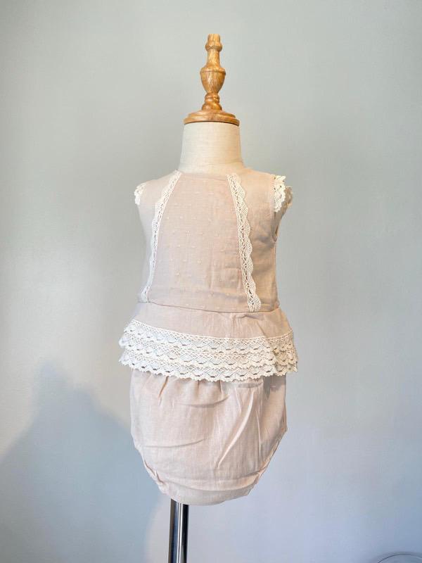 Lace Trim Bloomer Set