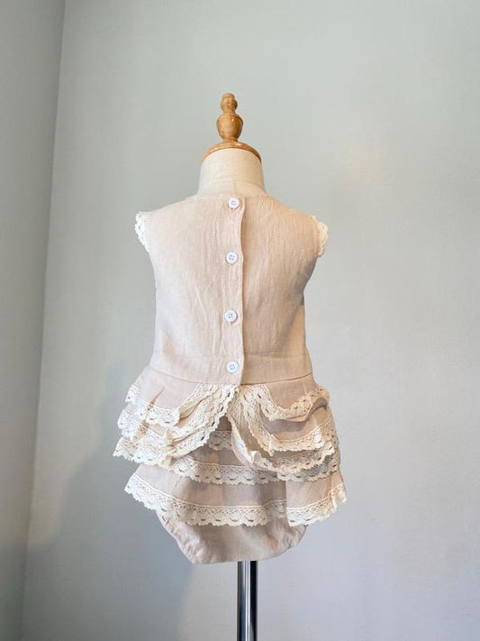 Lace Trim Bloomer Set